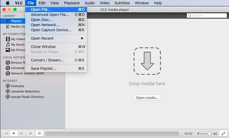 Gebruik VLC Media Player om WMA op Mac af te spelen
