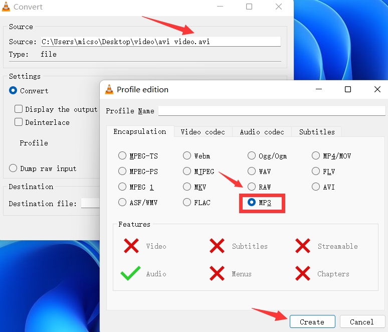 Zet AVI over naar MP3 met VLC Media Player