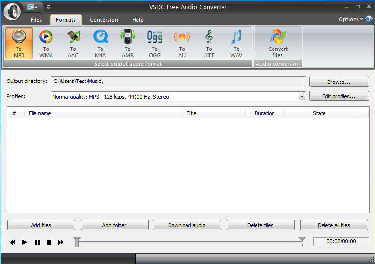WAV Converter VSDC Free Audio Converter