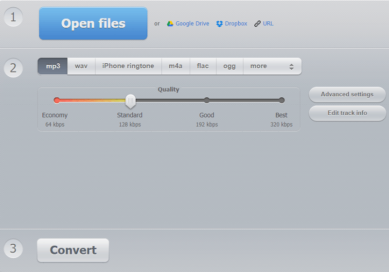 Converta WAV para MP3 de graça