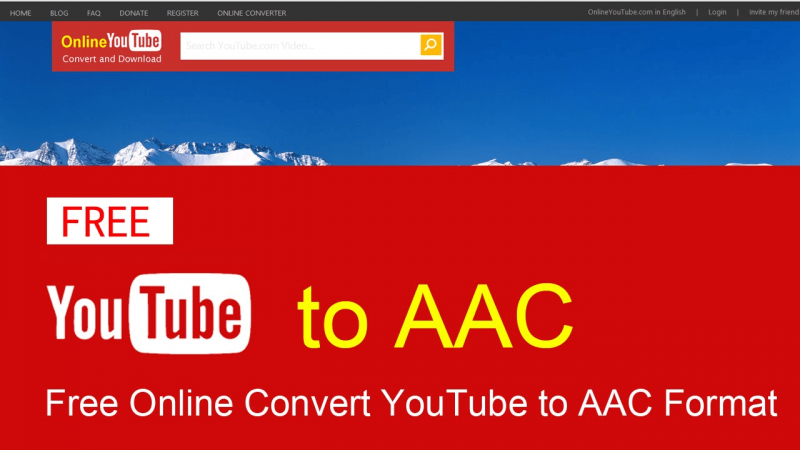 Конвертировать YouTube в AAC с помощью YouTubeAAC