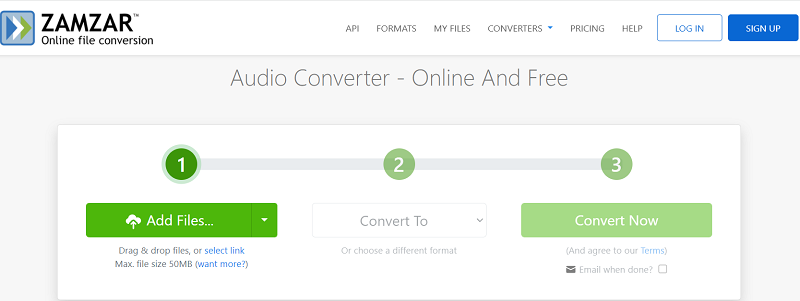 Онлайн-конвертер WMA в Android Audio Converter