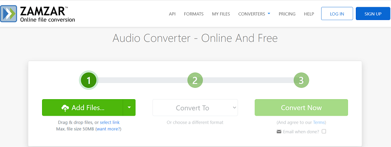 Online en gratis OGG naar WAV-converter