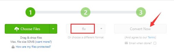 Converteer MP4 naar FLV online