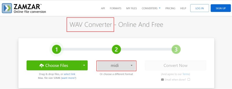 Онлайн и бесплатный конвертер WAV в MIDI