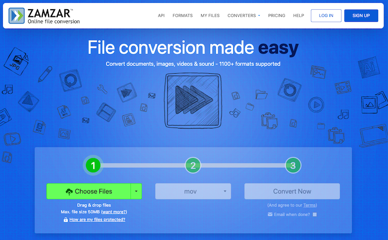 Convert WMV Files at Zamzar.com